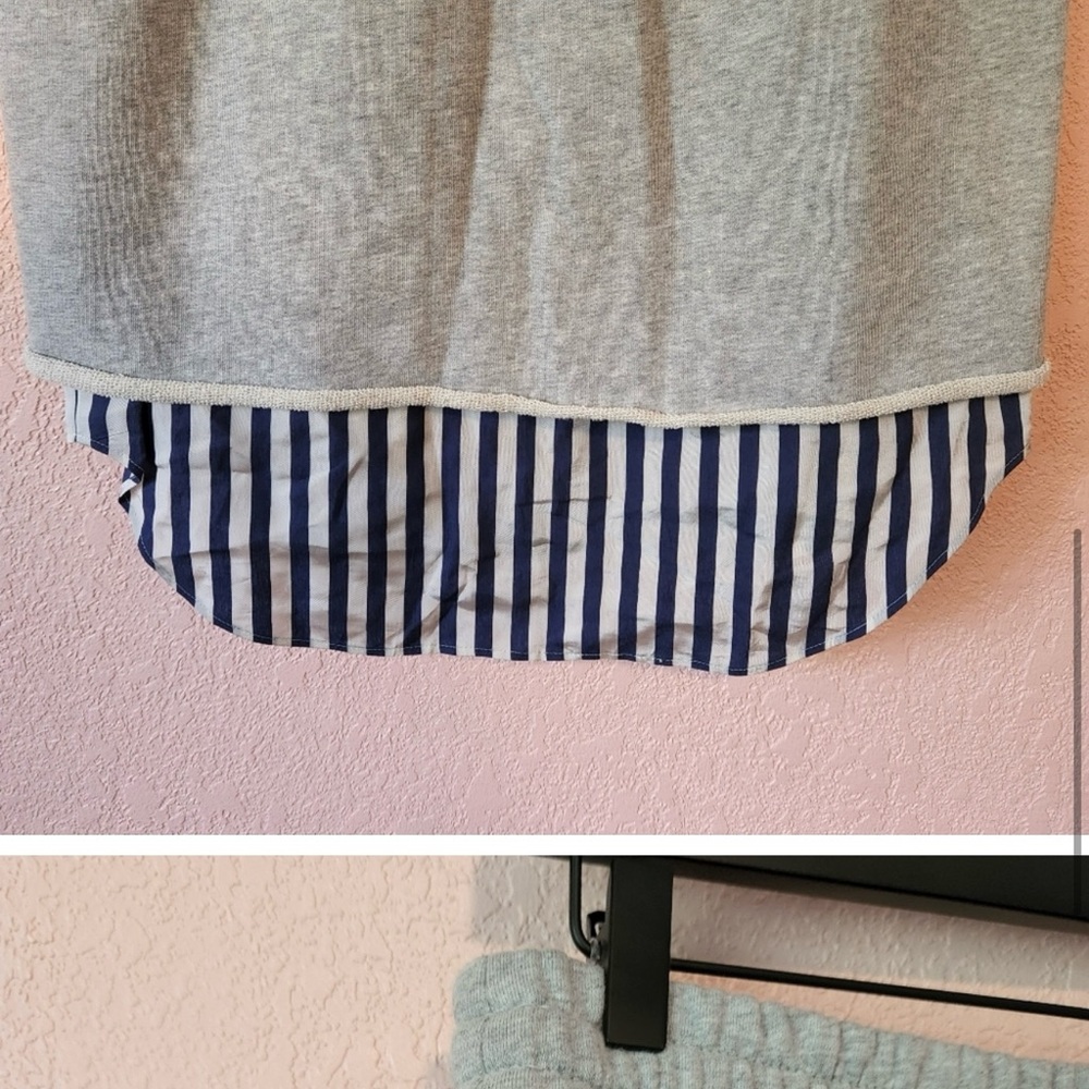 Alexander Wang Layer Striped Pull On Elastic Waist Skirt View 6